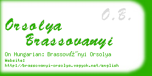 orsolya brassovanyi business card